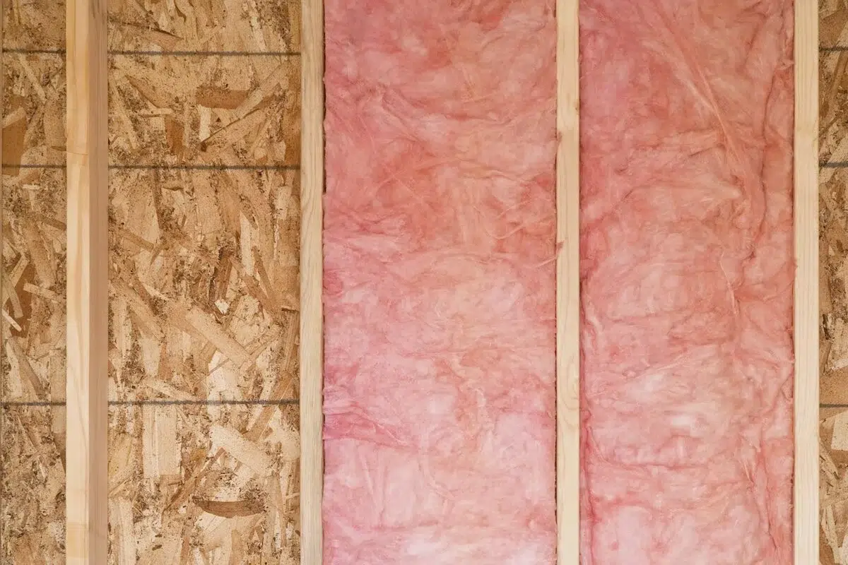 A house before the drywall is put on the walls