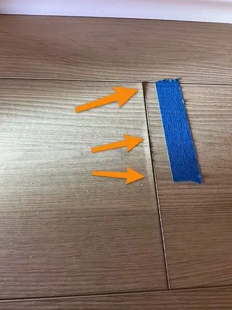 damaged floors in this new home