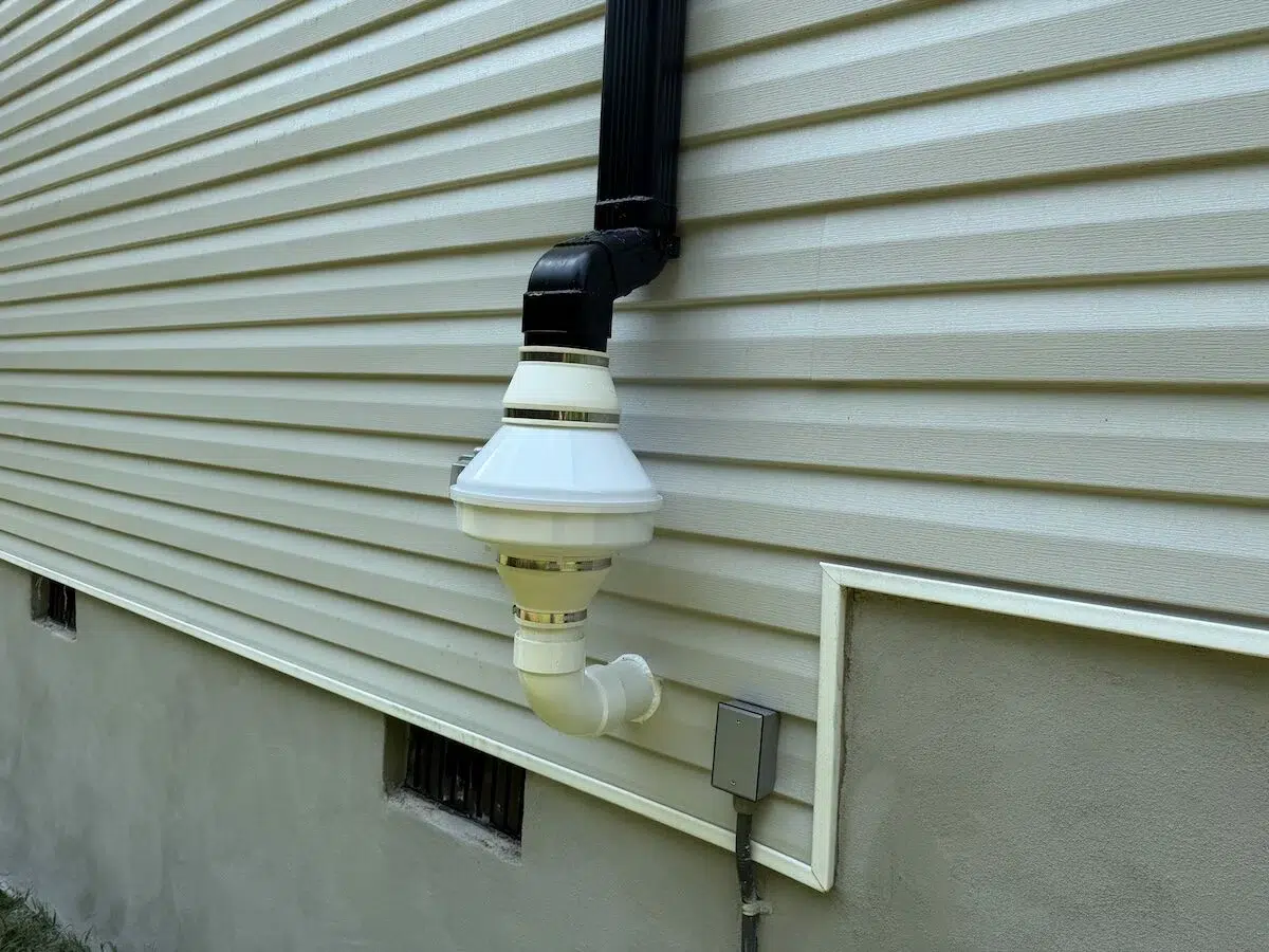 Home Radon mitigation system