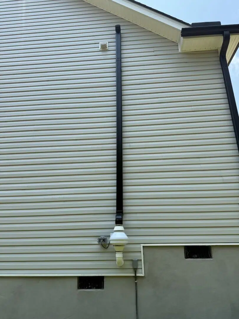 What a radon mitigation outdoor fan looks like